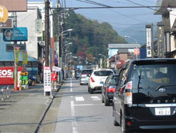 秋の交通渋滞対策の様子